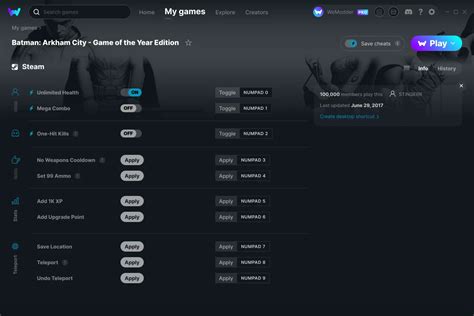 batman arkham city - game of the year edition cheats|PC Cheats .